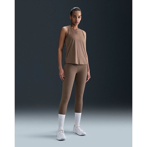 Nike Zenvy High-Waisted Full-Length Leggings in Mink Brown - Picture 2 of 6